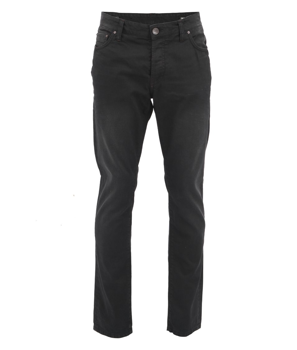 Černé pánské džíny s rovnými nohavicemi ONLY & SONS Mar