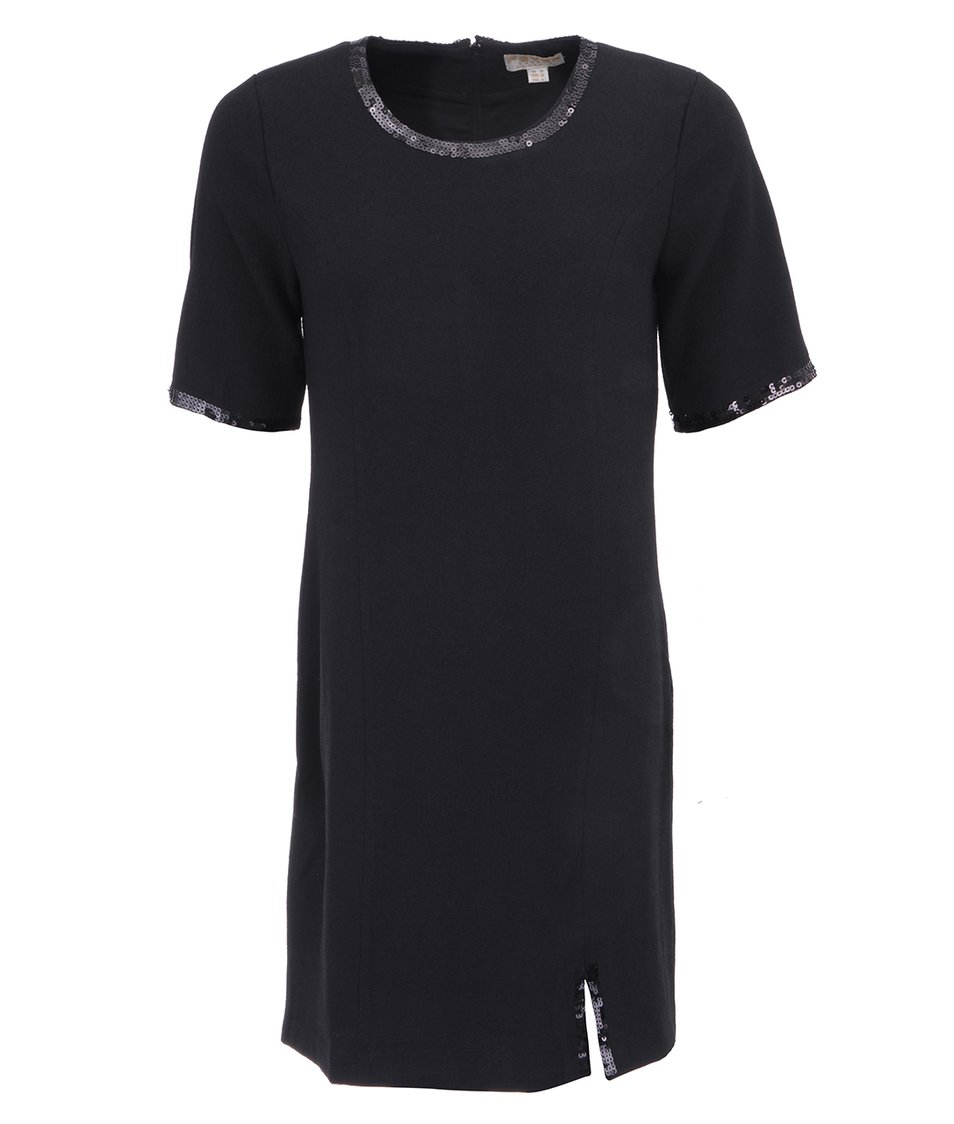Černé šaty s flitrovanými detaily Fever London Mae