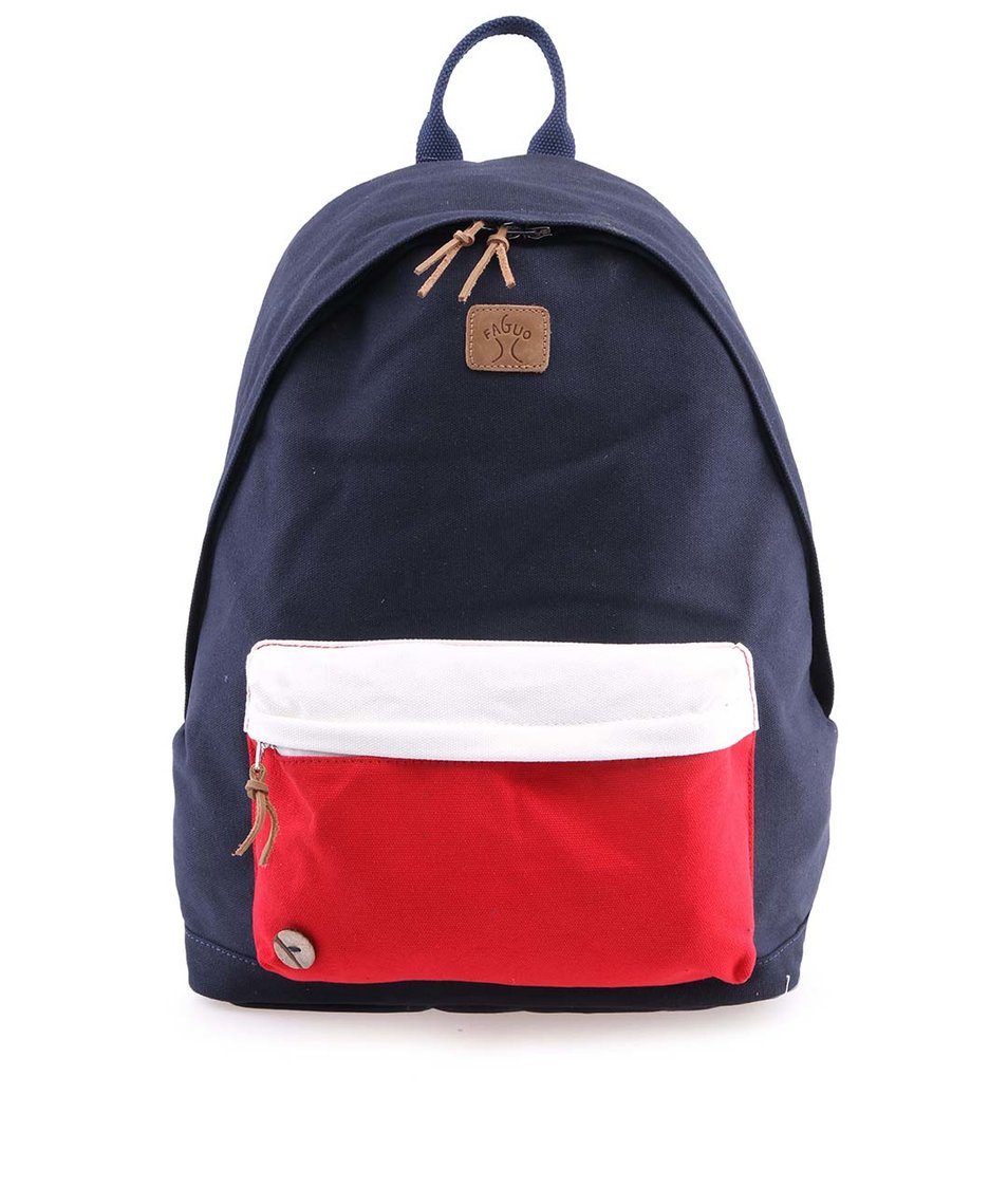 Modro-červený batoh Faguo Backpack