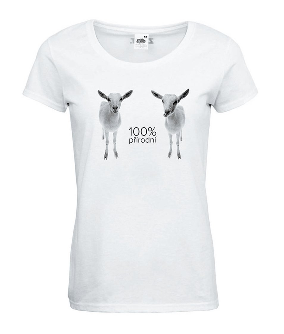 Bílé dámské tričko ZOOT Originál 100% Přírodní kozy