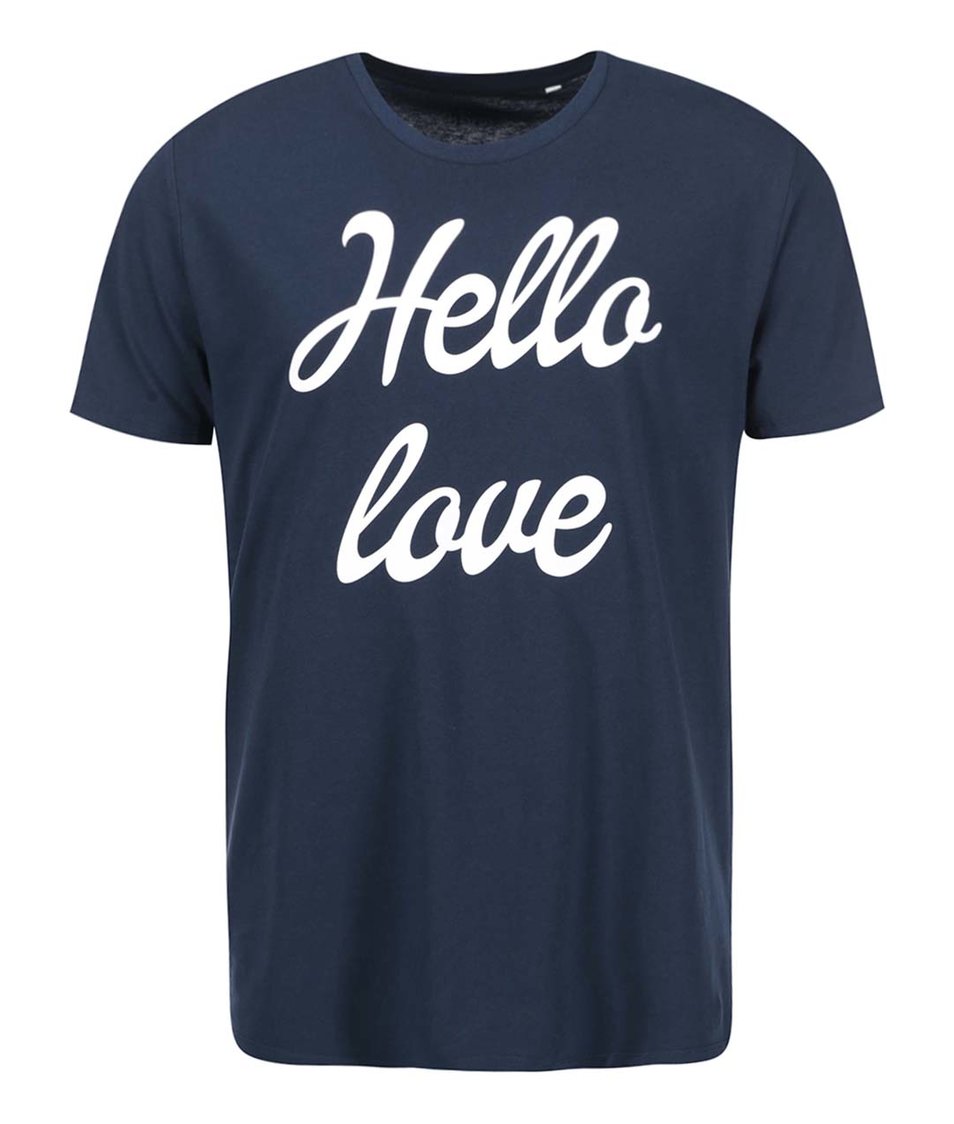 Modré pánské tričko ZOOT Originál Hello Love