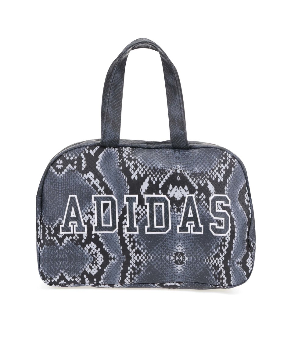 Černo-šedá dámská taška s hadím vzorem adidas Originals Bowling Bag La