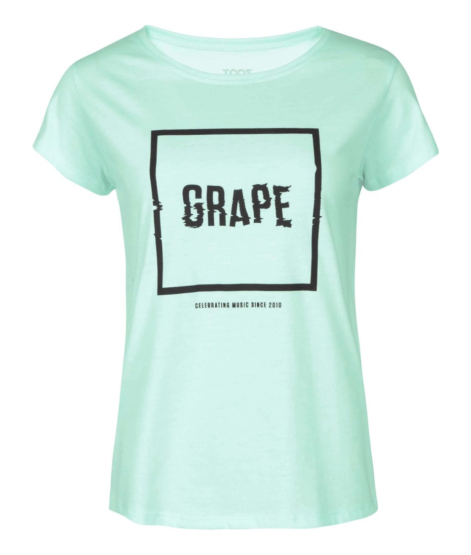 Mentolové dámské triko Grape Logo Square