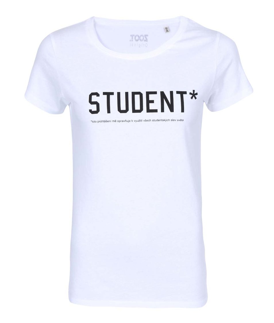 Bílé dámské triko ZOOT Originál Student