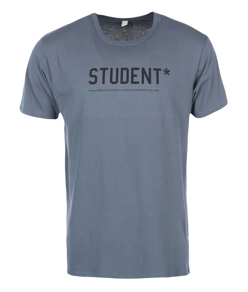 Tmavě šedé pánské triko ZOOT Originál Student