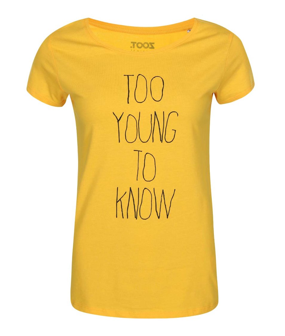 Žluté dámské tričko ZOOT Originál Too Young To Know