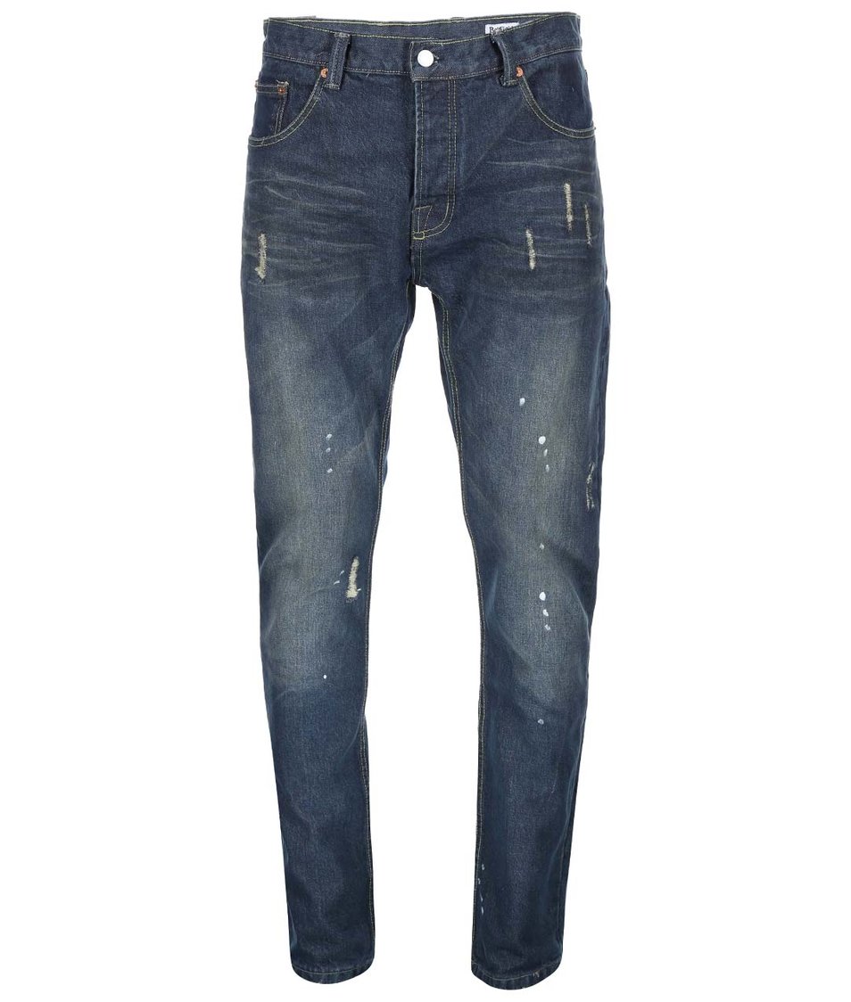 Tmavě modré pánské džíny s vintage efektem Bellfield Gonzo Hemmingway