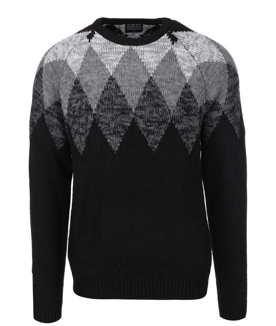 Černý pletený svetr D-Struct Lundy