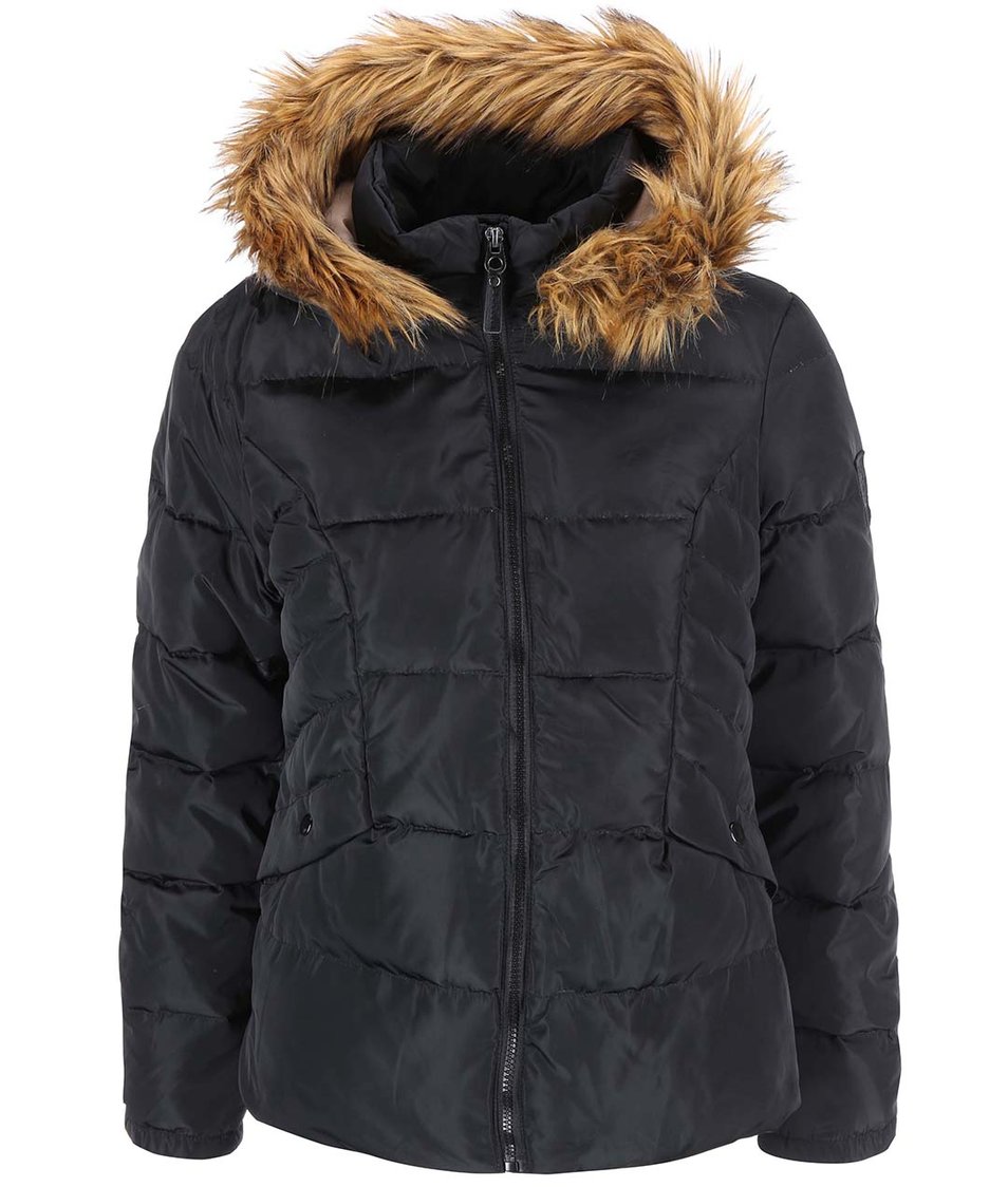 Černá bunda s kapucí Vero Moda Kelly