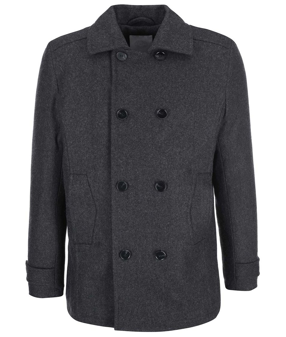 Tmavě šedý kabát Tailored & Originals Give
