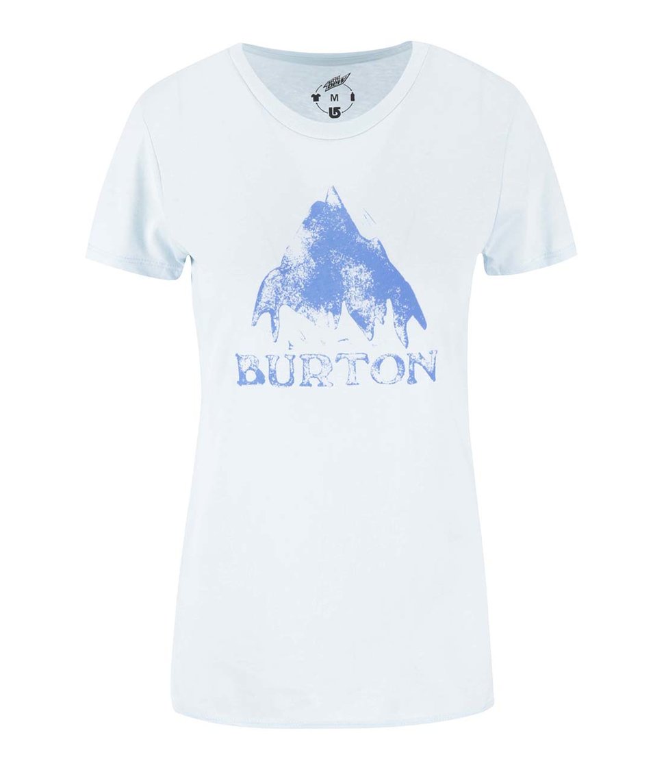 Světle modré dámské triko s potiskem Burton Stmdmtn