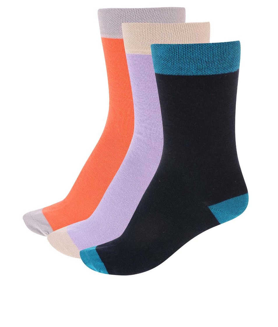 Barevné ponožky v sadě tří párů OJJU