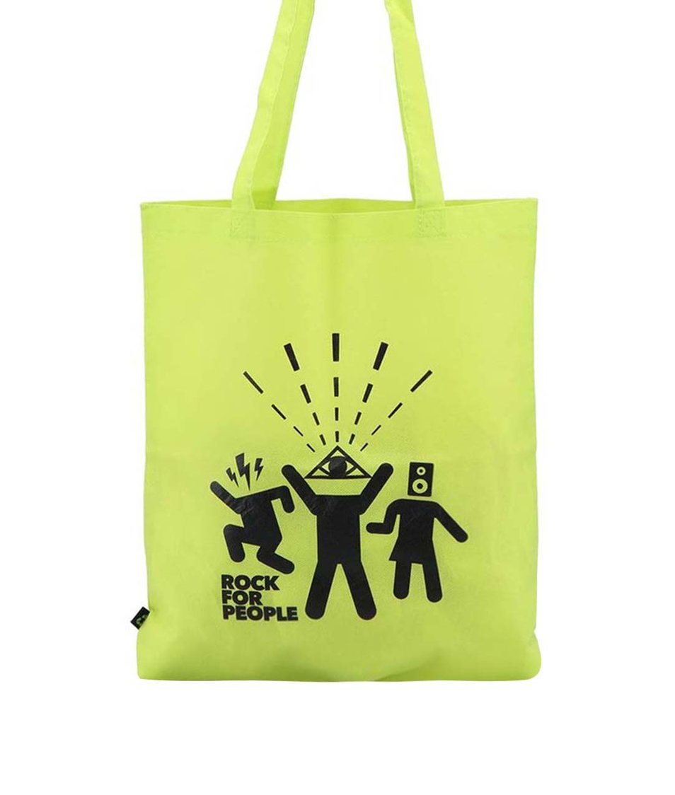 Limetkově zelená taška ROCK FOR PEOPLE