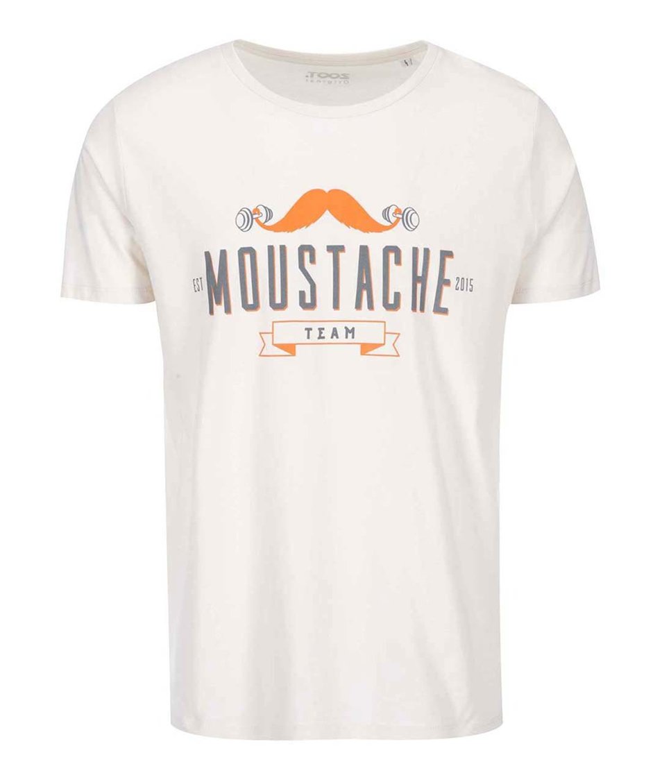Krémové pánské triko ZOOT Originál Moustache Team