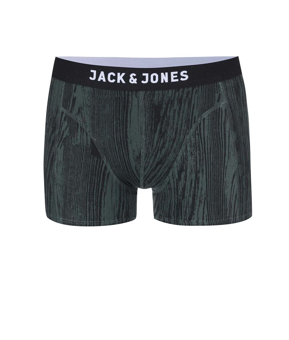 Zelené vzorované boxerky Jack & Jones Mountain