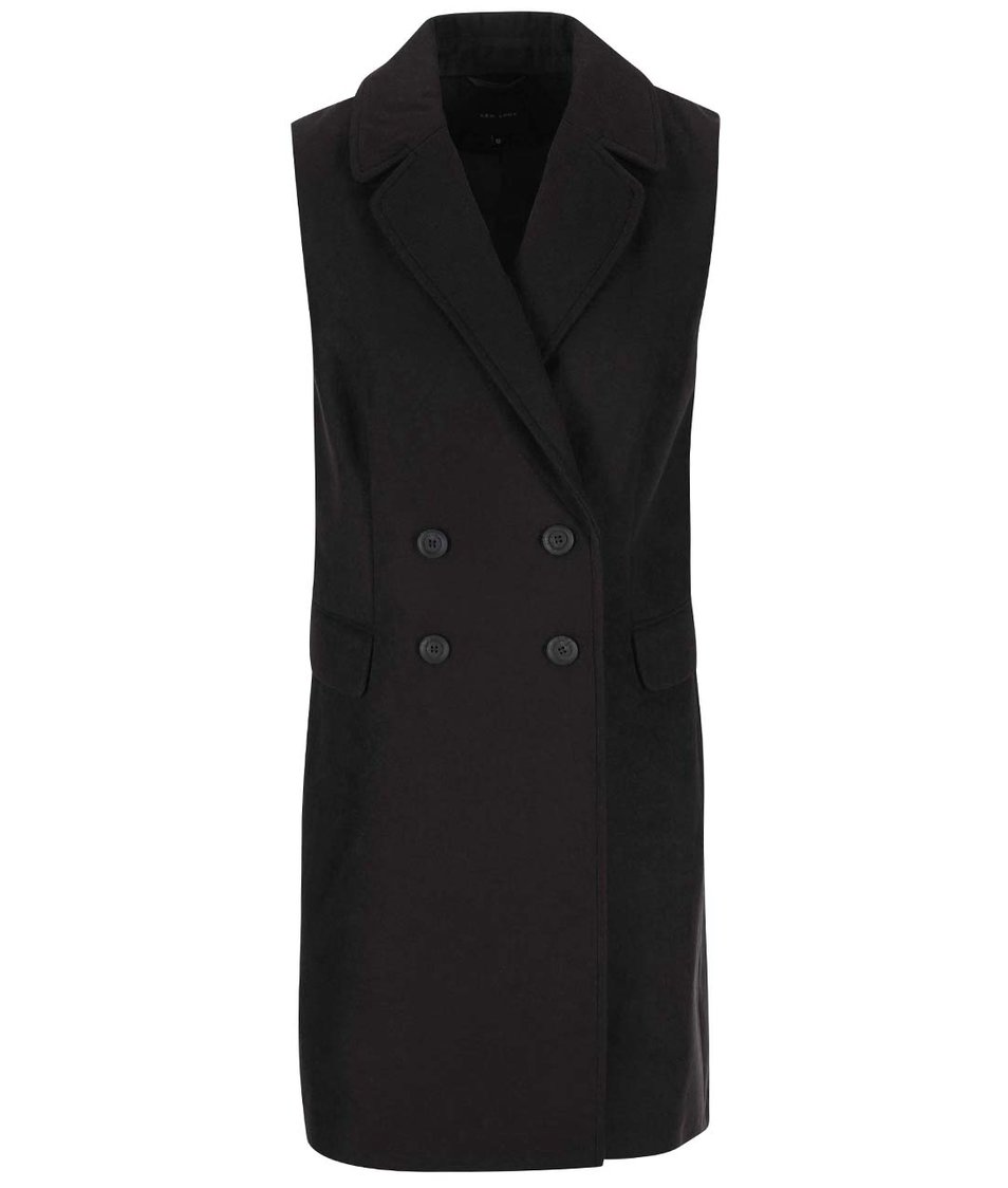 Černá kabátová vesta New Look