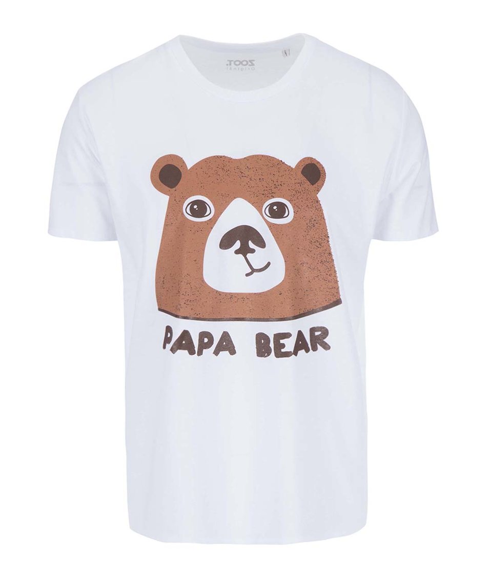 Bílé pánské triko ZOOT Originál Papa bear