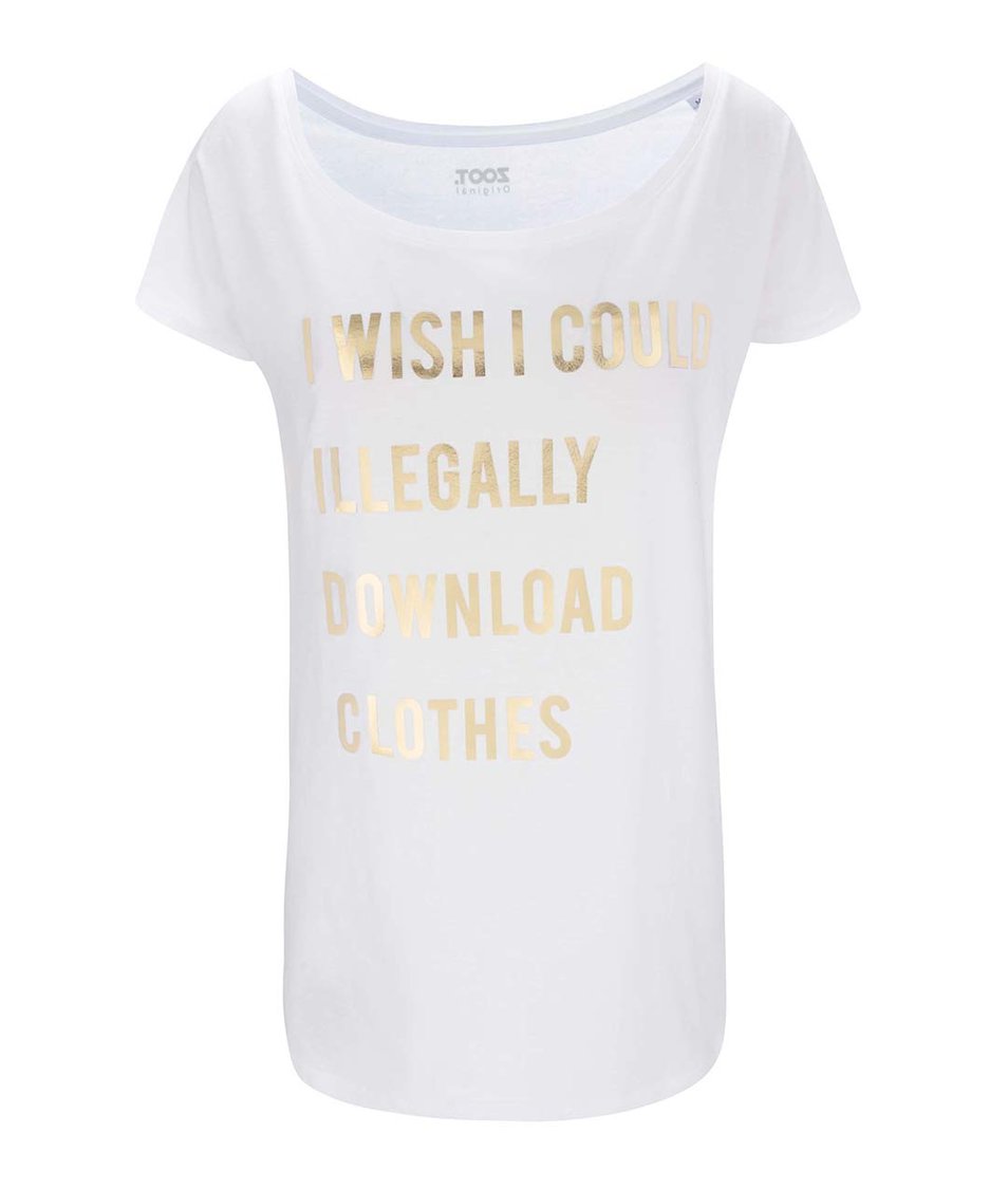Bílé dámské tričko DOMINIKA POKLUDOVÁ I Wish