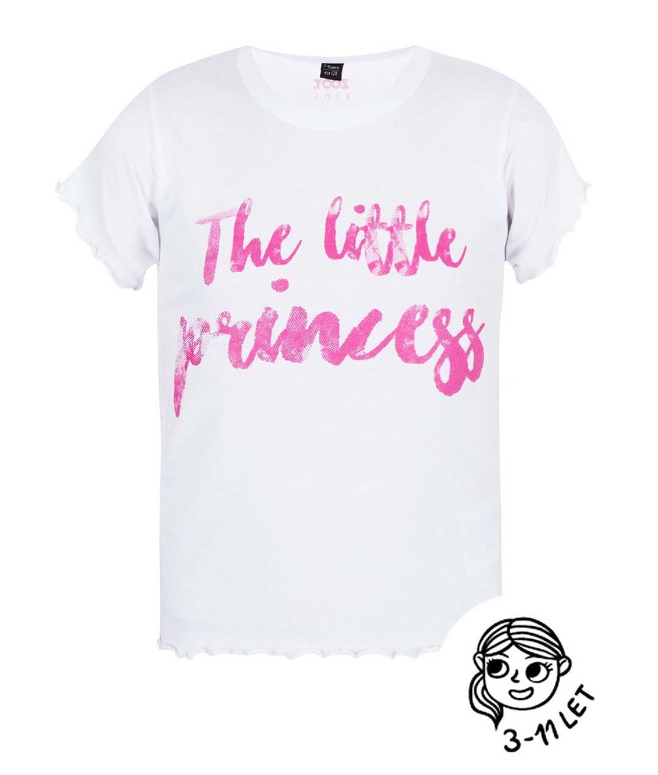 Bílé holčičí tričko ZOOT Kids The little princess