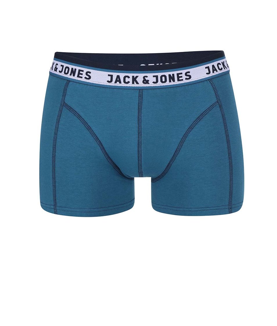 Modrozelené boxerky Jack & Jones Simple