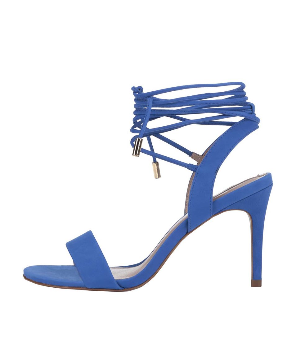 Modré kožené šněrovací sandálky ALDO Marilyn