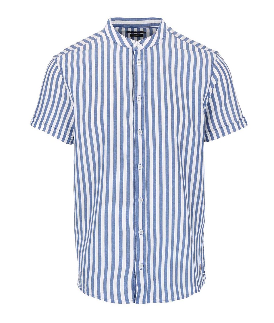 Bílo-modrá pruhovaná košile s krátkým rukávem Casual Friday by Blend