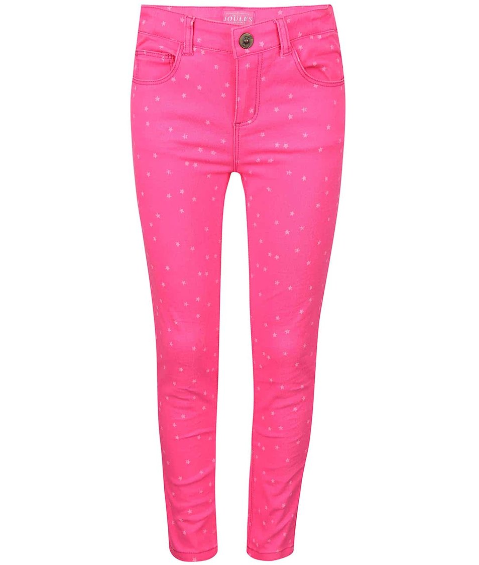 Růžové holčičí kalhoty s potiskem hvězd Tom Joule