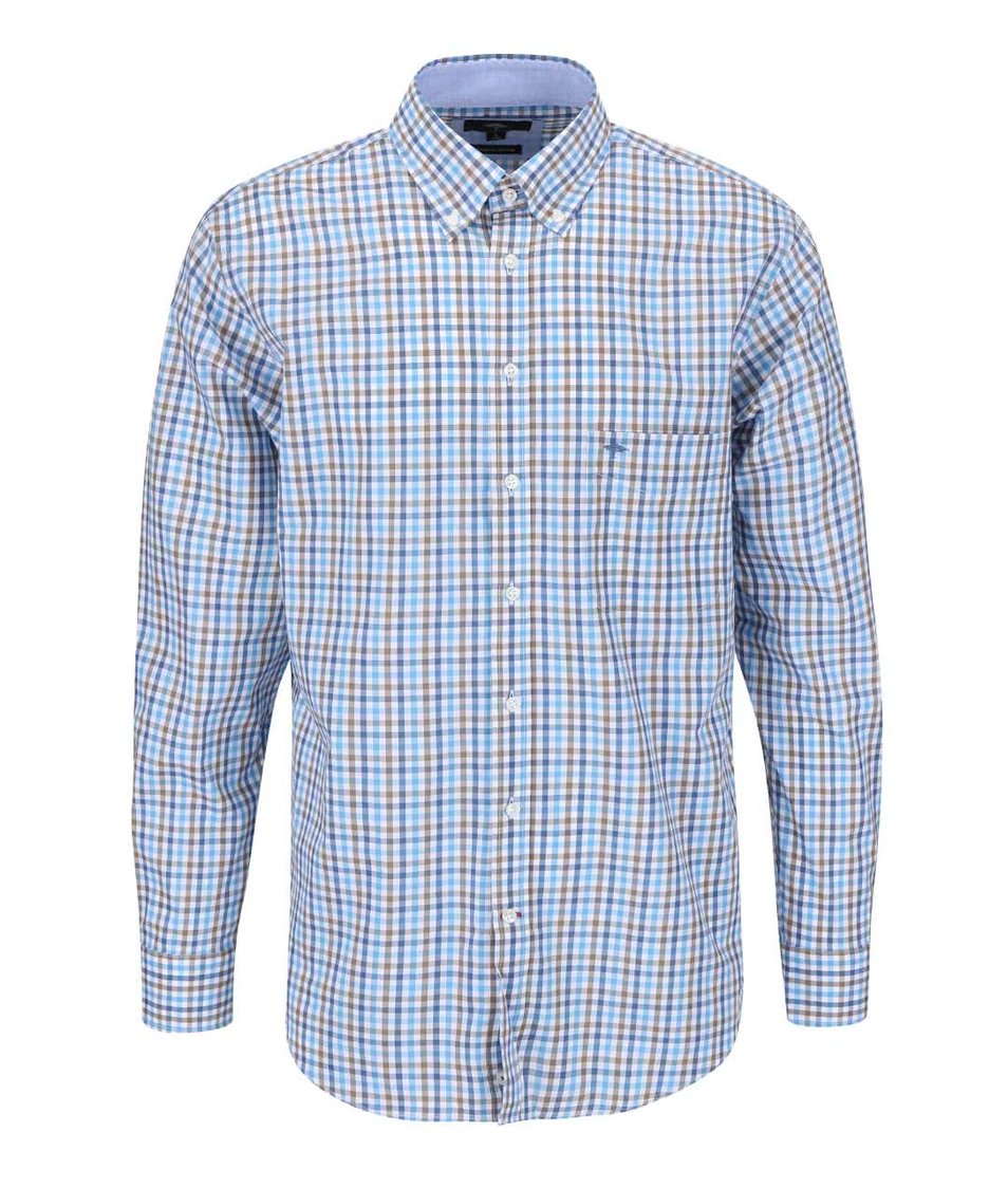 Modrá kostkovaná košile Fynch-Hatton