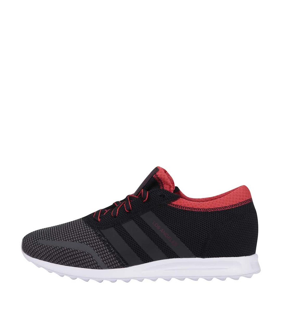 Červeno-černé pánské tenisky adidas Originals Los Angeles