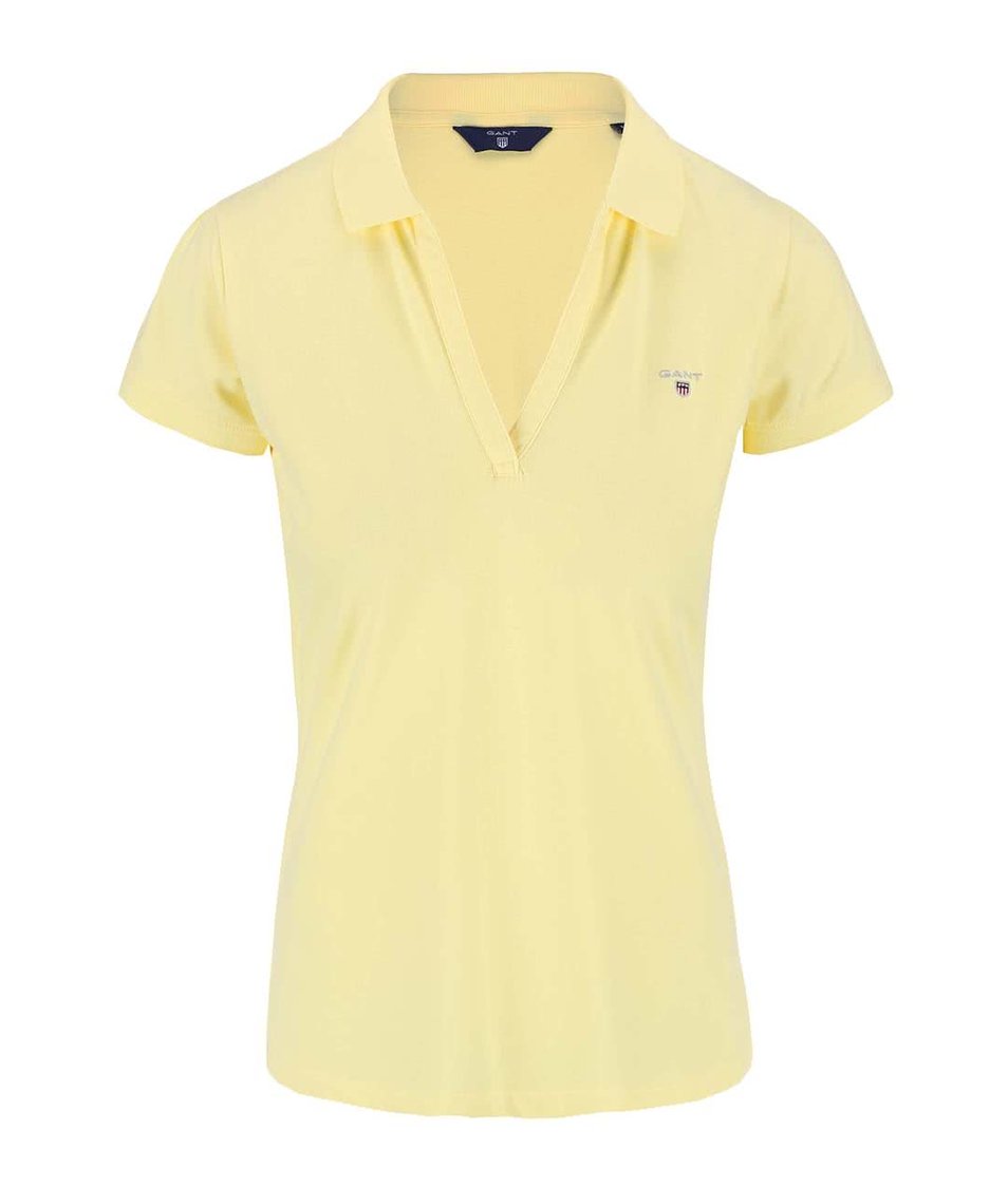 Žluté dámské polo tričko GANT