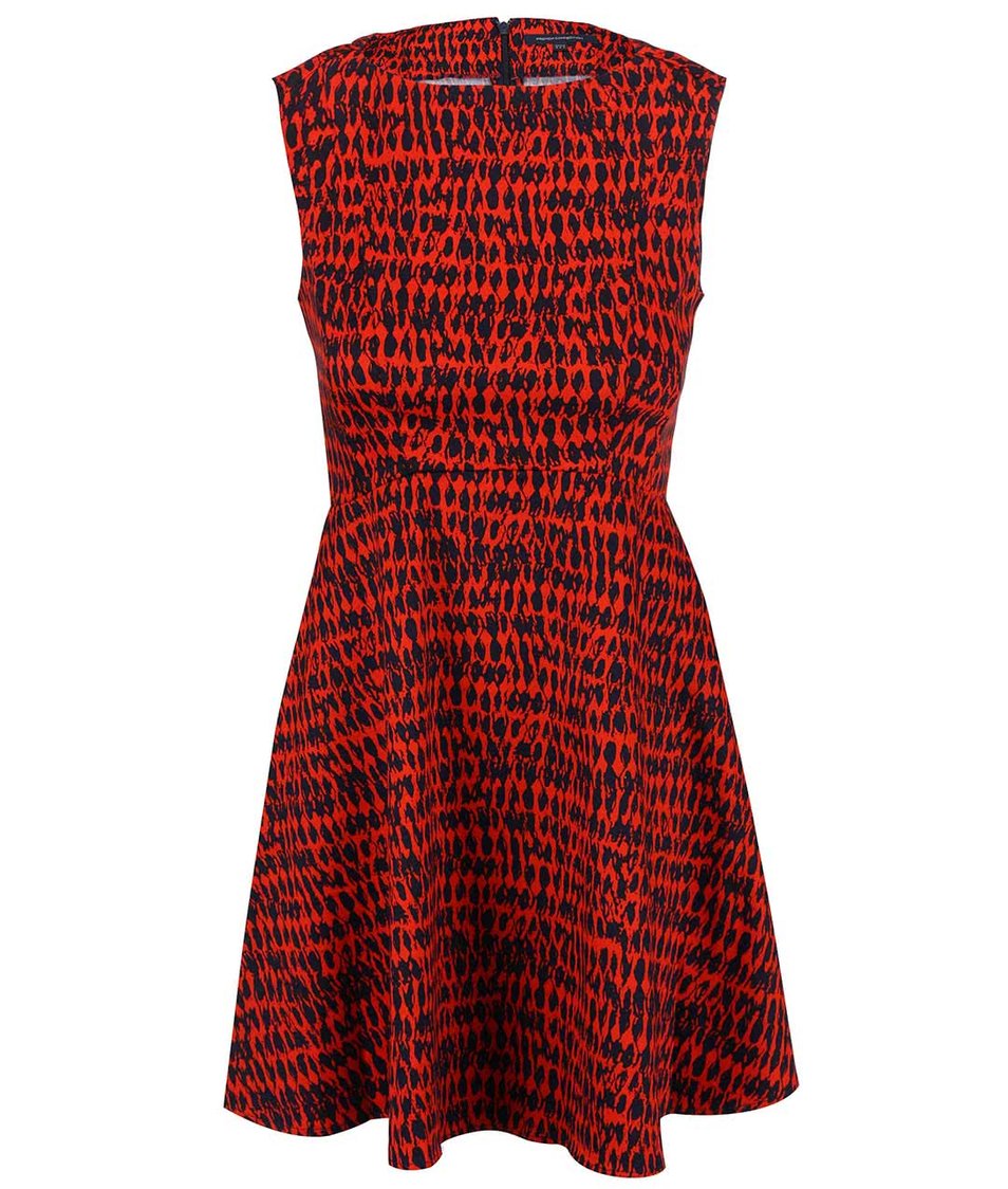 Černo-červené vzorované šaty French Connection Canyon