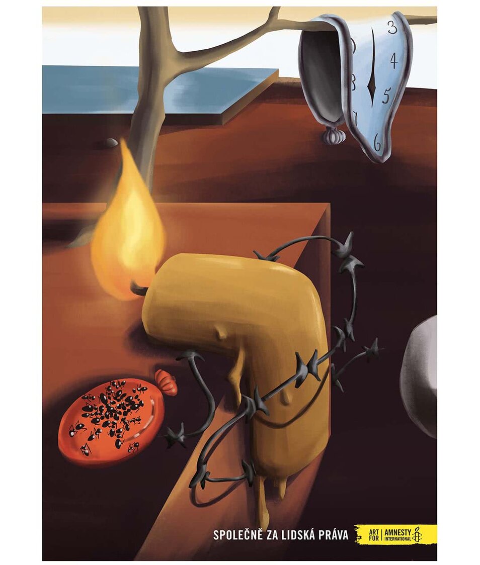 „Dobrý“ plagát Dalí pre Amnesty International