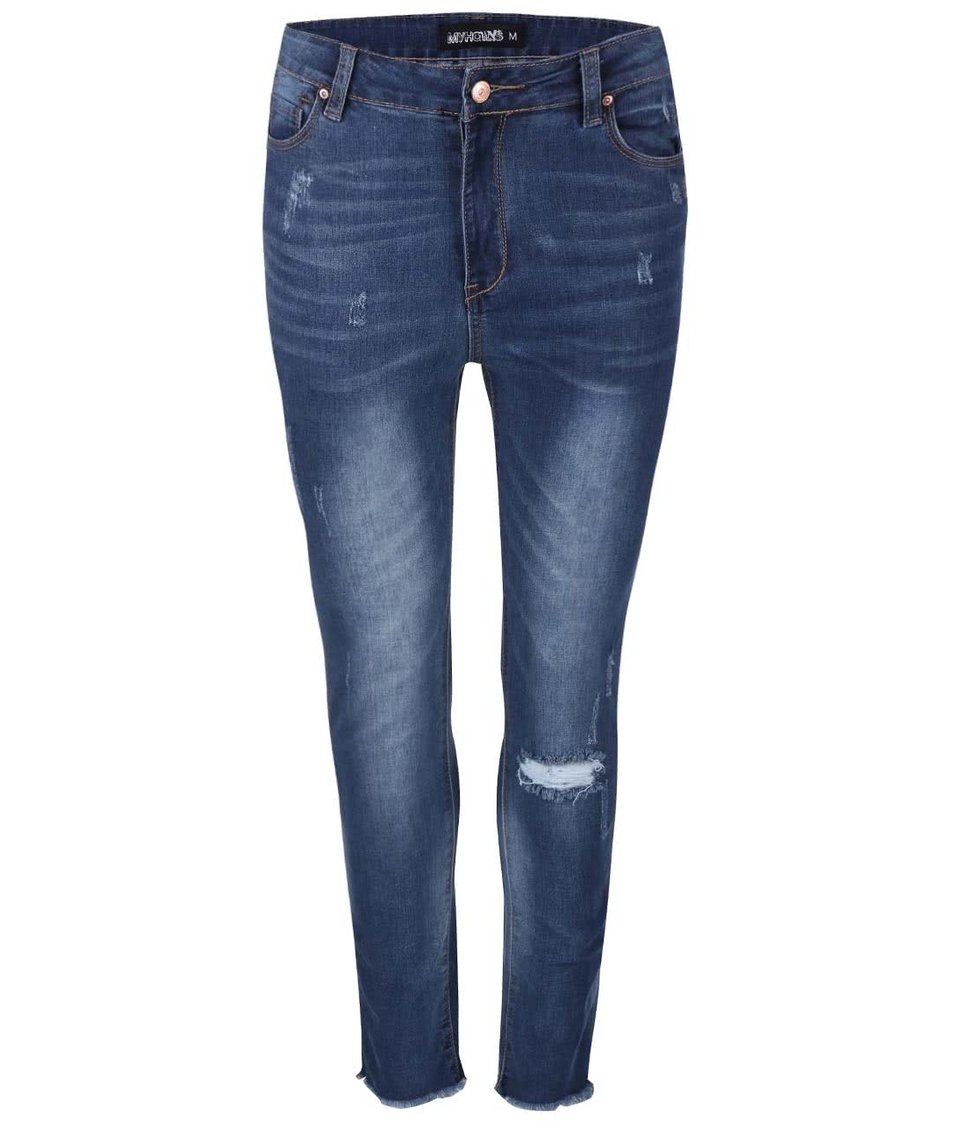 Modré džíny s vysokým pasem Haily´s Cara