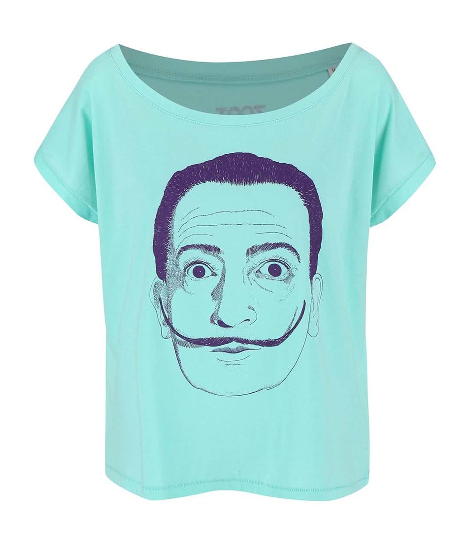 Mentolové dámské volnější tričko ZOOT Originál Dalí