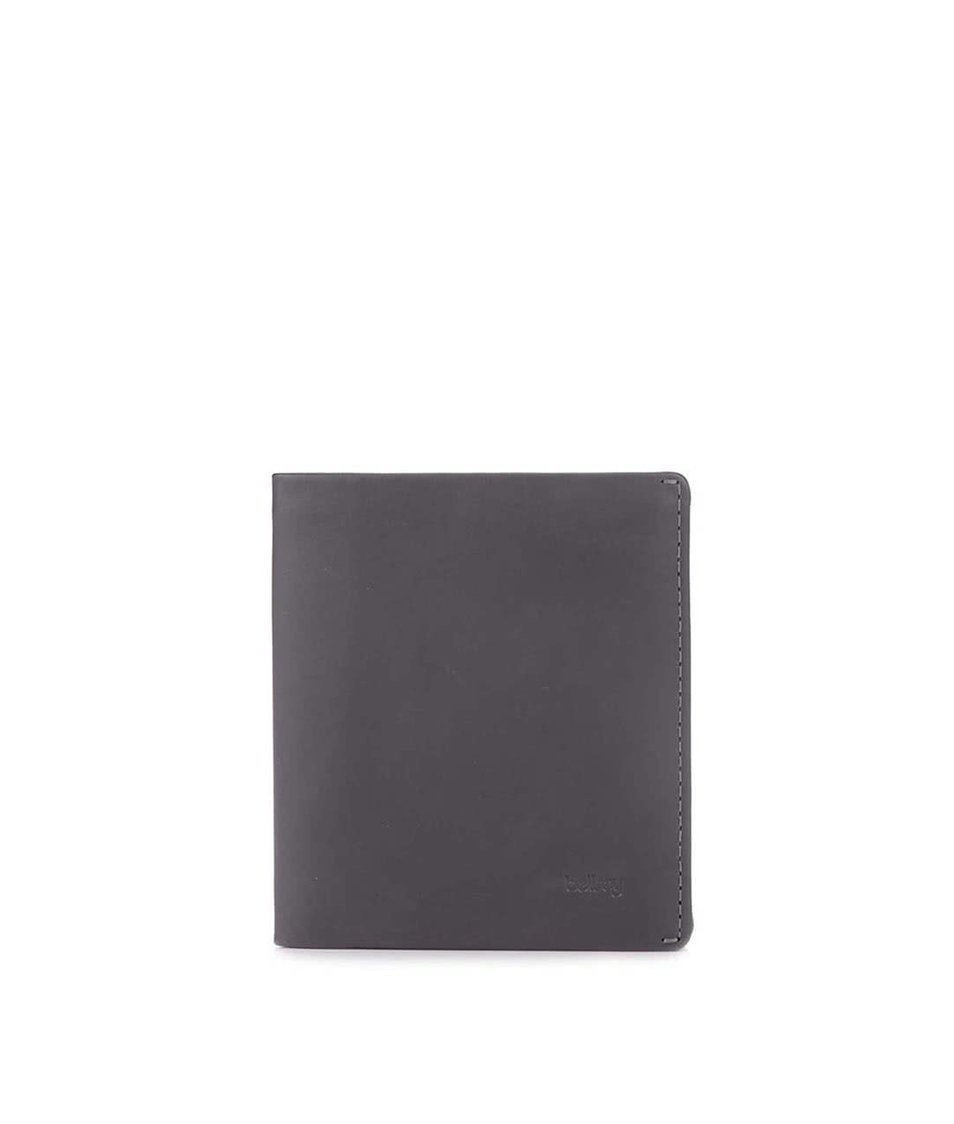 Tmavě šedá kožená peněženka Bellroy Note Sleeve