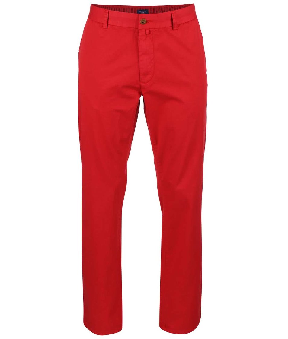 Červené pánské chino kalhoty GANT