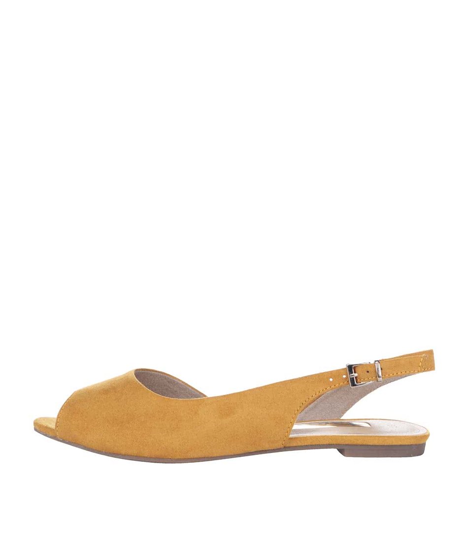 Hořčicově žluté sandálky Tamaris