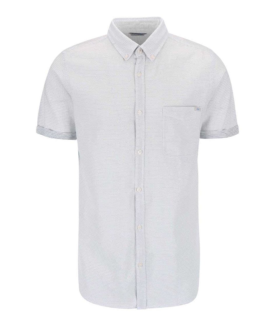 Modro-bílá košile s drobným vzorem Jack & Jones Indigo