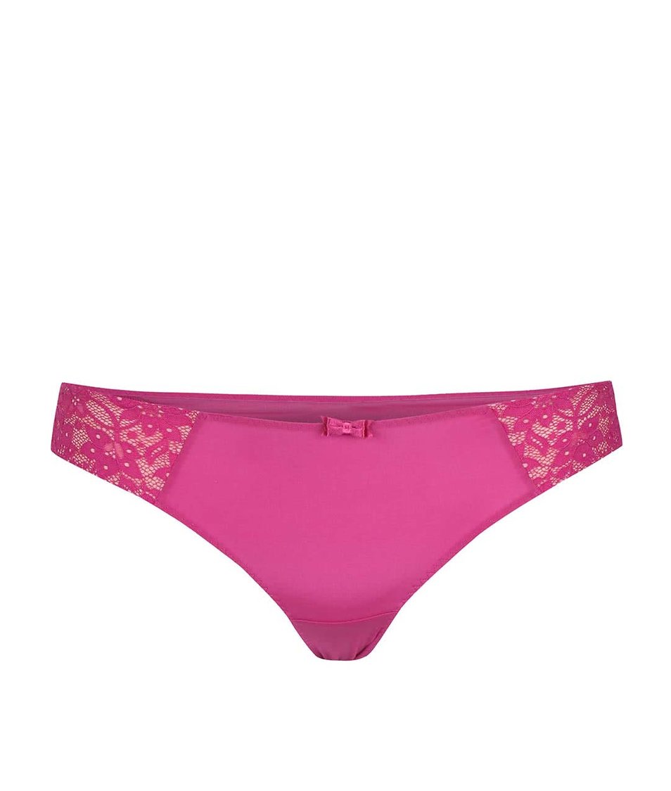 Růžové krajkované kalhotky Curvy Kate Vixen