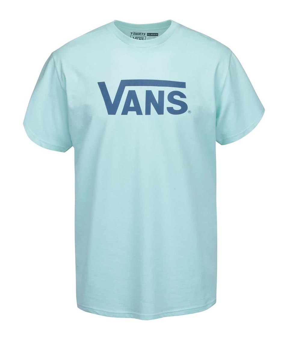 Mentolové pánské triko s potiskem Vans Classic