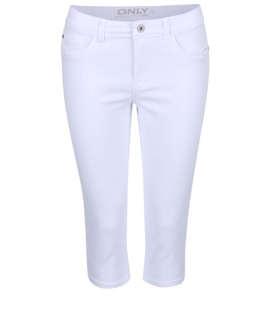 Bílé krátké džíny pod kolena ONLY New Ultimate