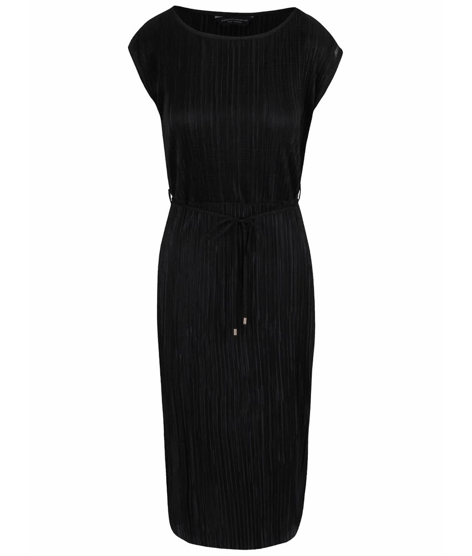 Černé plisované šaty Dorothy Perkins
