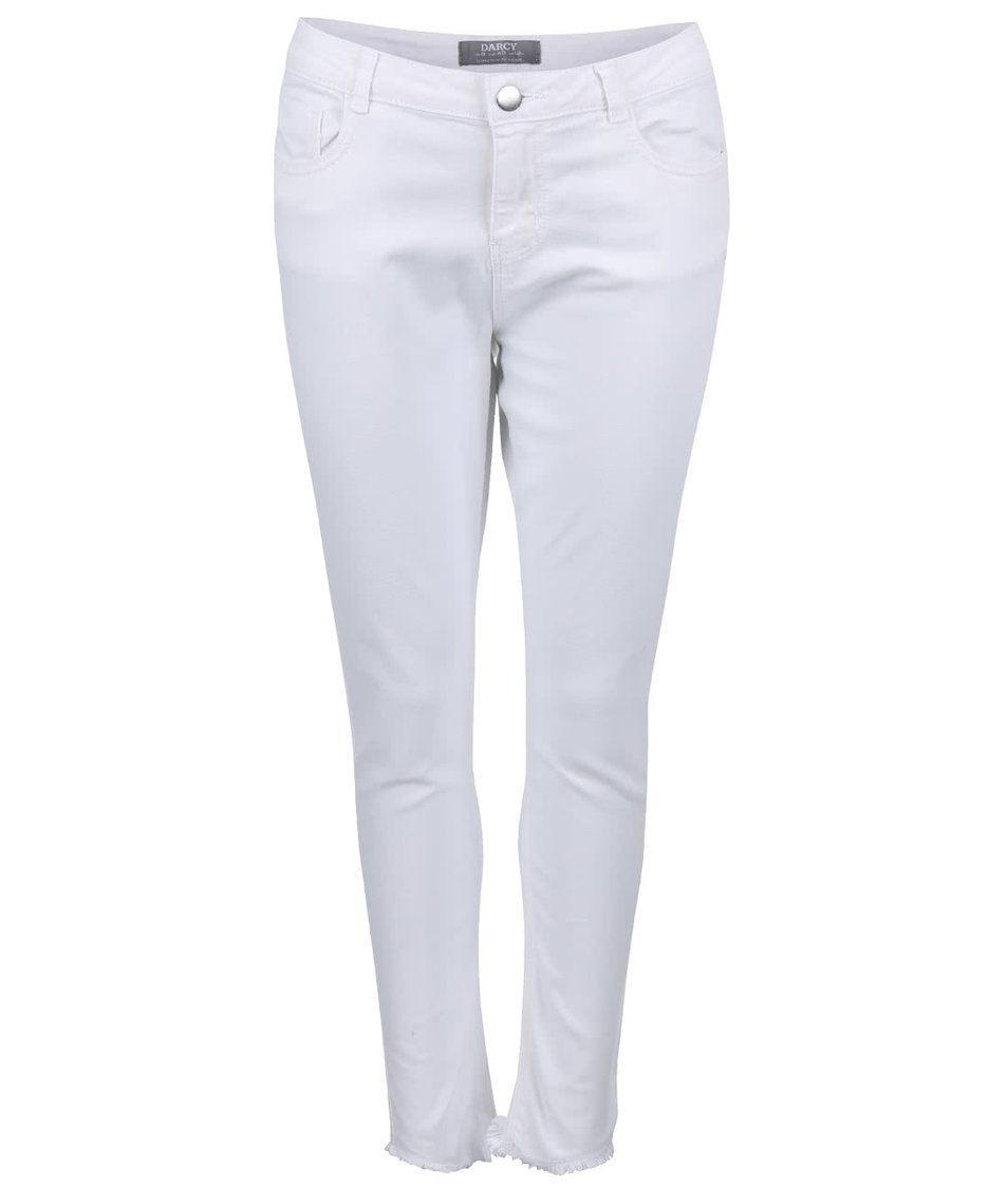 Bílé džíny s roztřepenými nohavicemi Dorothy Perkins