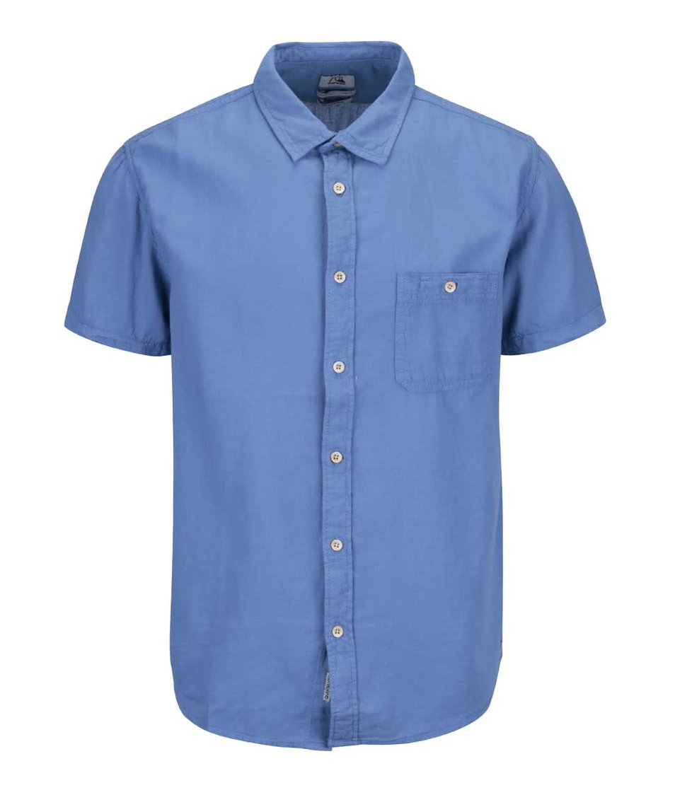 Modrá pánská košile s krátkým rukávem Quiksilver Time Box