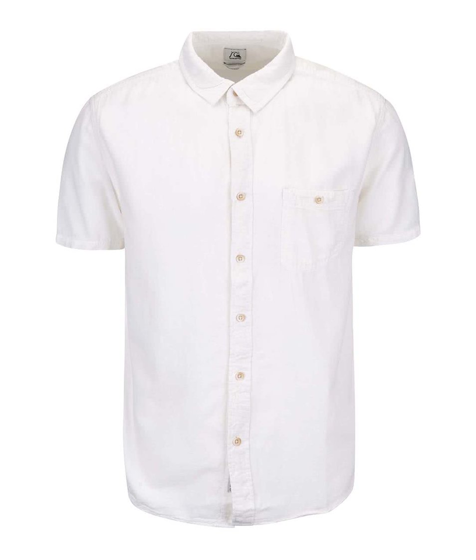 Bílá pánská košile s krátkým rukávem Quiksilver Time Box