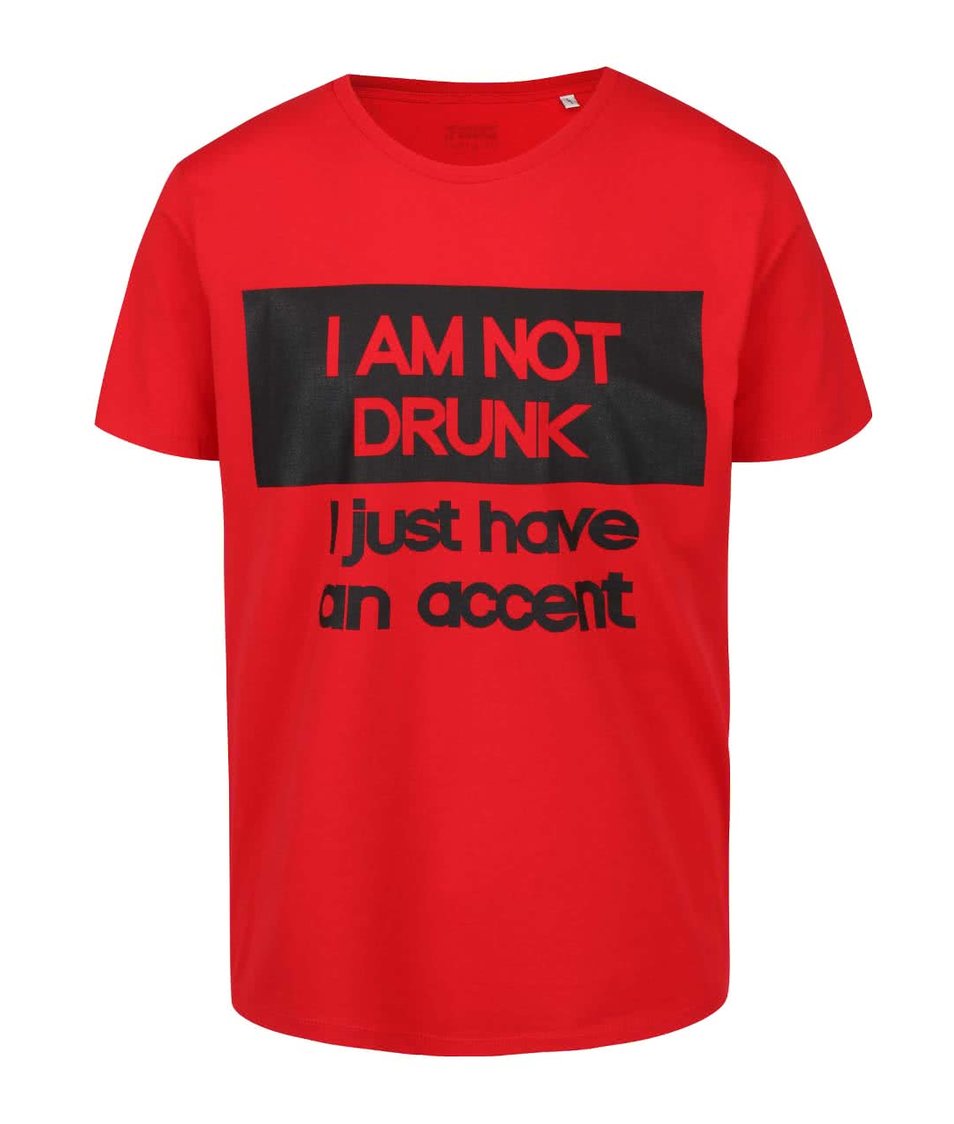 Červené pánské triko ZOOT Originál Drunk