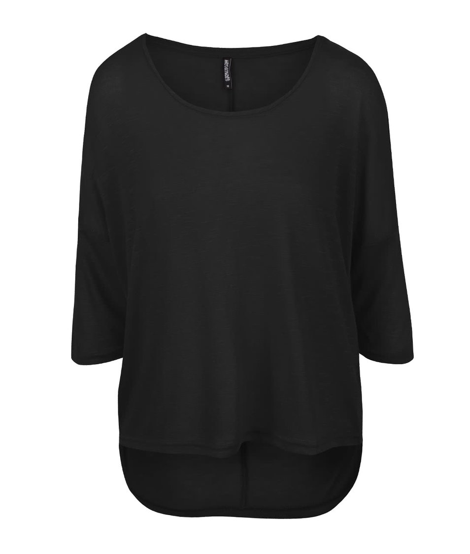 Černý lehký svetr s 3/4 rukávy Haily´s Laureen