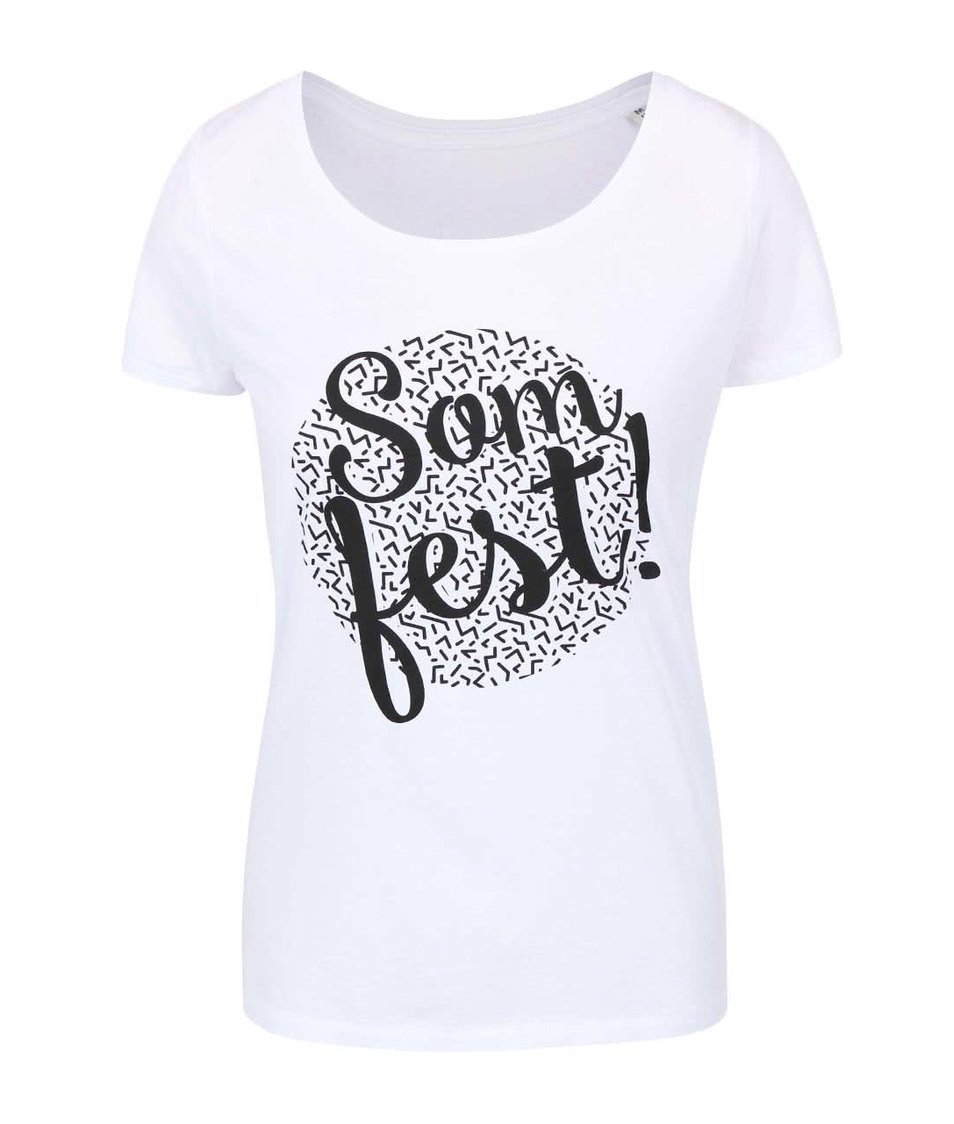 Bílé dámské tričko ZOOT Originál Som fest