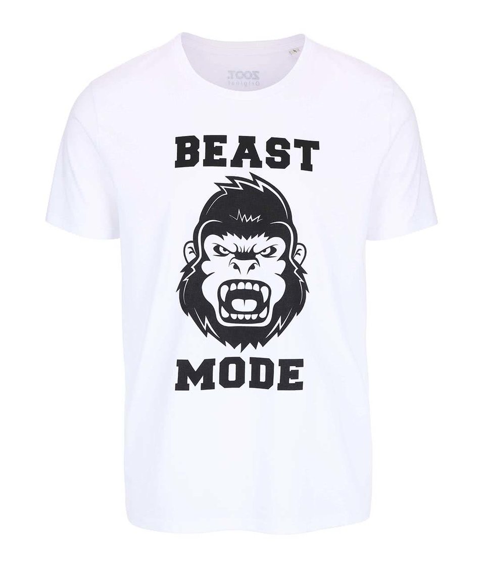 Bílé pánské triko ZOOT Originál Beast Mode