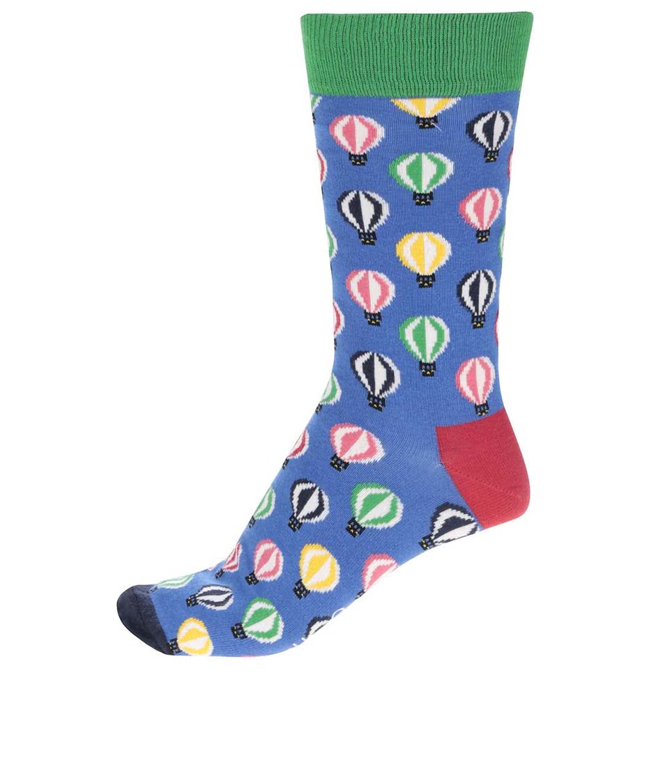 Modré pánské ponožky Happy Socks Balloons